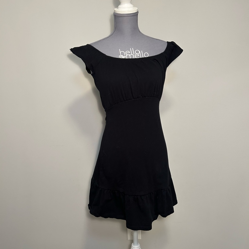 Elegant Black Off-Shoulder Dress